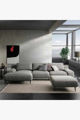 Eck-Sitzgarnitur links Sofa komfortabel modern Wohnzimmer